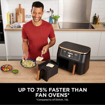 Buy Ninja,Ninja Foodi MAX Dual Zone Air Fryer, 9.5L, 6-in-1, 2 Drawers, No Oil, Nonstick Baskets, Copper/Black - AF400UKCP - Gadcet UK | UK | London | Scotland | Wales| Near Me | Cheap | Pay In 3 | Air Fryer & Grill