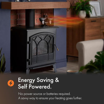 Buy VonHaus,VonHaus Stove Fan – Double Log Burner Fan with 6 Blades, Heat Powered Fan for Wood/Log Burners, Fireplaces, Stove Heaters – Silent Operation, Eco Friendly Circulation, Self Powered - Gadcet UK | UK | London | Scotland | Wales| Near Me | Cheap | Pay In 3 | Home & Garden