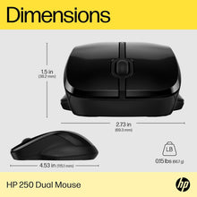 Buy HP,HP 250 Dual Mouse - Wireless Connectivity, Multi-Surface, Ambidextrous - Black - Gadcet UK | UK | London | Scotland | Wales| Near Me | Cheap | Pay In 3 | Keyboard & Mouse