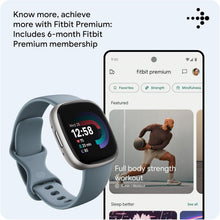Buy Fitbit,Fitbit Versa 4 Smart Watch - Waterfall Blue/Platinum - Gadcet UK | UK | London | Scotland | Wales| Near Me | Cheap | Pay In 3 | Smart Watches