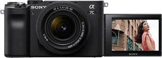 Buy Sony,Sony Alpha 7 C | Full-frame Mirrorless Interchangeable Lens Camera with Sony FE 28-60mm F4-5.6 Zoom Lens - Black - Gadcet.com | UK | London | Scotland | Wales| Ireland | Near Me | Cheap | Pay In 3 | Cameras