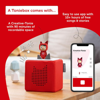 Buy tonies,Toniebox Wireless Musical Storybox Starter Set – Red - Gadcet UK | UK | London | Scotland | Wales| Near Me | Cheap | Pay In 3 | Musical Instruments & Gear