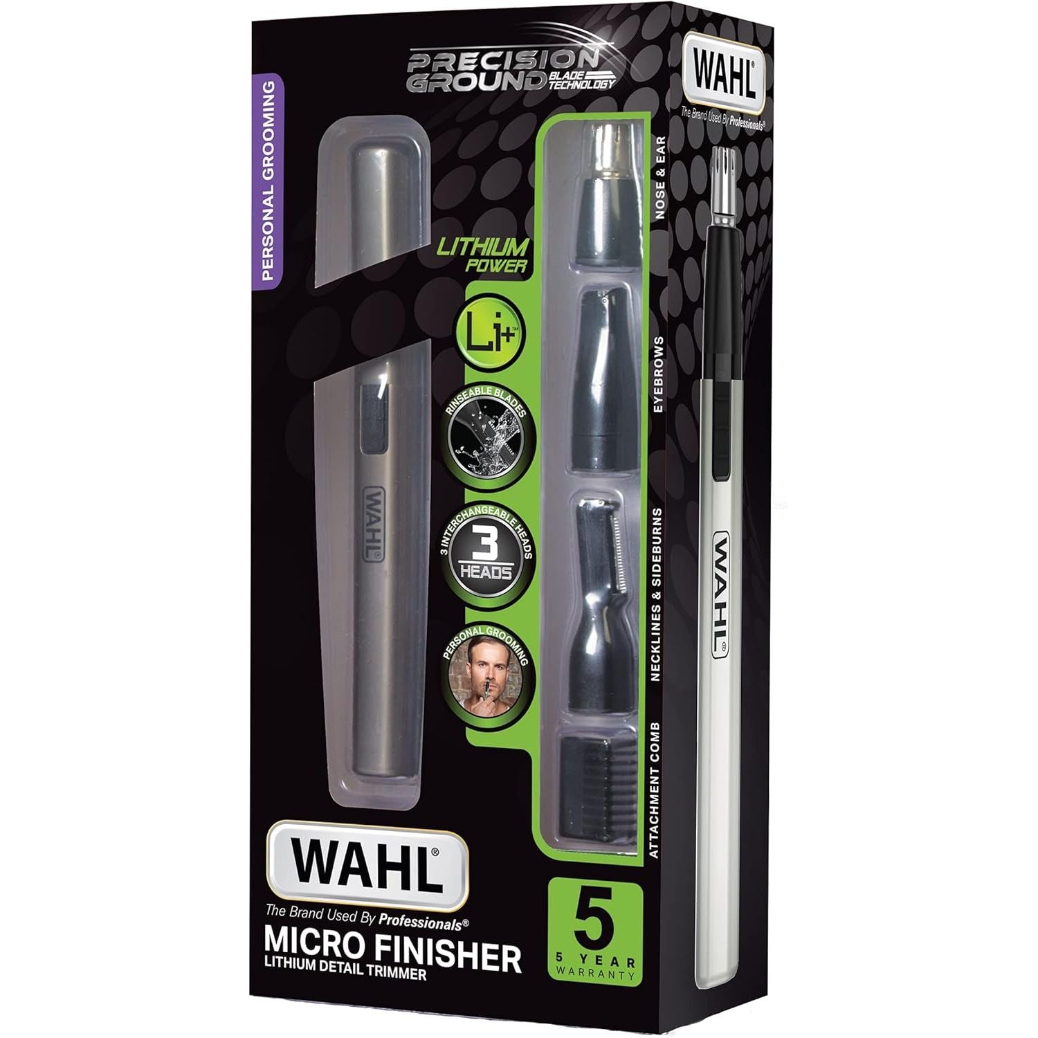 Buy Wahl,Wahl Micro Finisher 3-in-1 Nose, Ear & Eyebrow Trimmer – Lithium Battery Powered, Washable Heads, Painless Grooming for Men & Women, Gift Idea - Gadcet UK | UK | London | Scotland | Wales| Near Me | Cheap | Pay In 3 | Trimmers