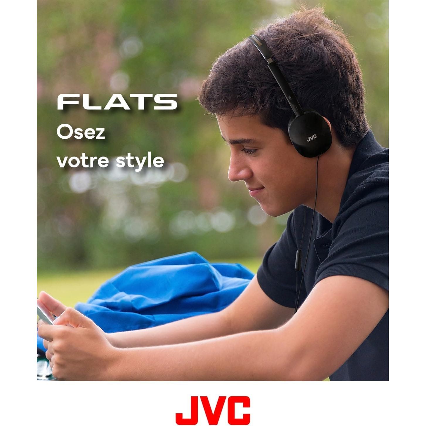 Buy JVC,JVC HA-S160M-B Flats Foldable Headphones with Microphone - Black - Gadcet UK | UK | London | Scotland | Wales| Near Me | Cheap | Pay In 3 | Headphones & Earphones