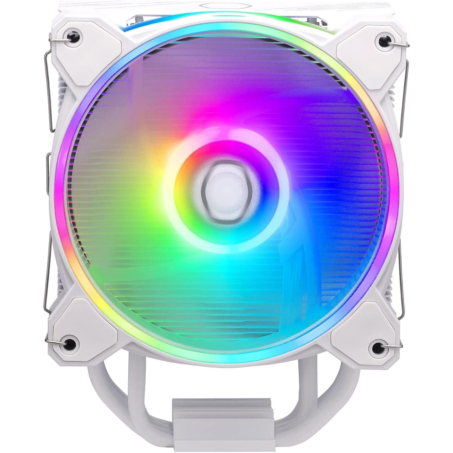 Buy Cooler Master,Cooler Master Hyper 212 Halo CPU Air Cooler - Pure White Aluminium Finish, 4 Continuous Direct Contact Heat Pipes with Fins, MF120 Halo2 ARGB Fan, ARGB Auto Detect, LGA1700 & AM5 Brackets - White - Gadcet UK | UK | London | Scotland | Wales| Near Me | Cheap | Pay In 3 | Fans & Cooling