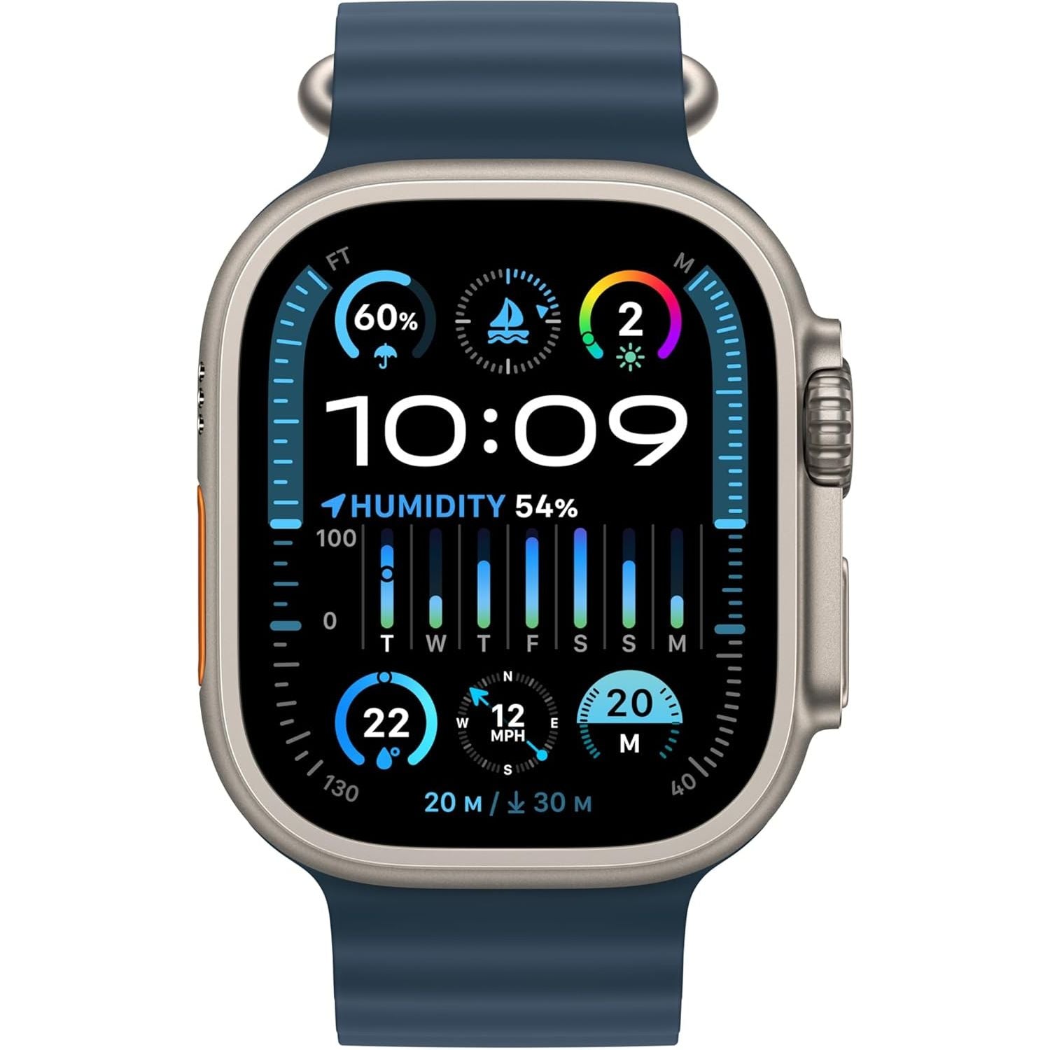 Buy Apple,Apple Watch Ultra 2 [GPS + Cellular 49mm] Smartwatch with Rugged Titanium Case & Blue Ocean Band - Gadcet UK | UK | London | Scotland | Wales| Near Me | Cheap | Pay In 3 | Smart Watches