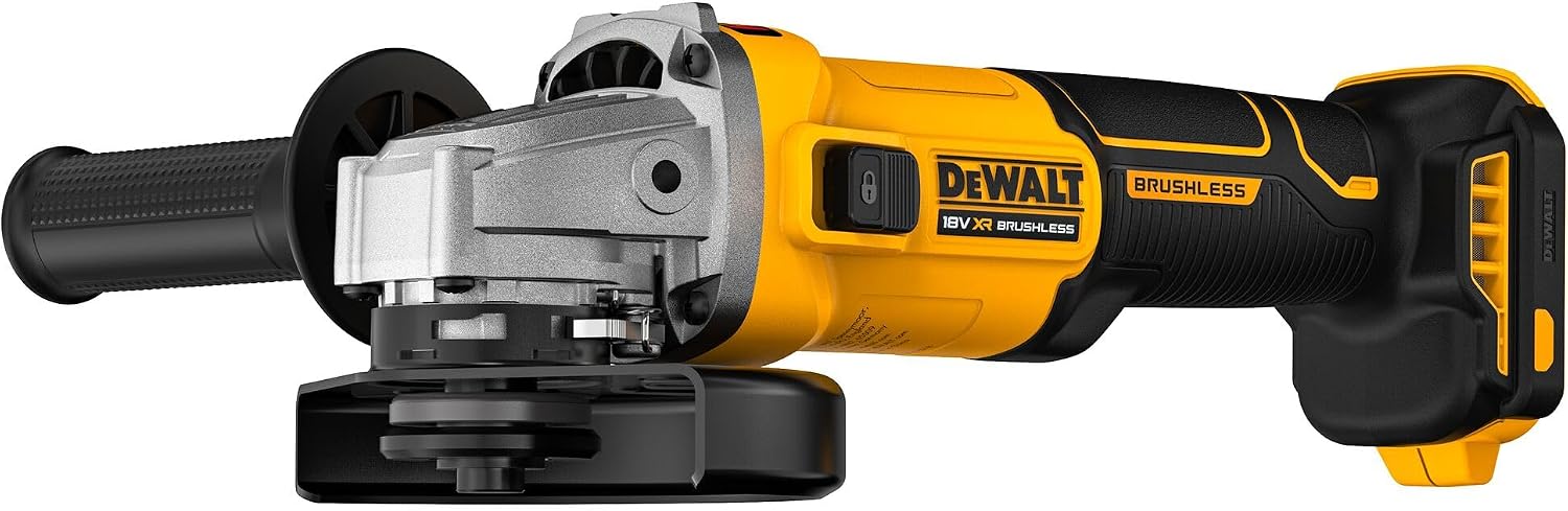 DEWALT 18V XR Brushless 125mm Angle Grinder - Tool Only, DCG407N-XJ