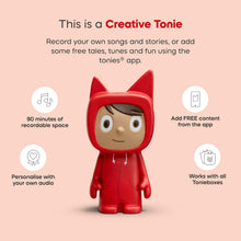 Toniebox 2 Starter Set, Speech Boosting Educational Toy for Toddlers Certified 1+, Screen-Free Audio Player with Creative Tonie Rubie – Red