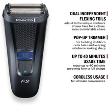Buy Remington,Remington F2 Men's Electric Shaver F2002 – Cordless Foil Shaver with Pop-Up Trimmer - Gadcet UK | UK | London | Scotland | Wales| Near Me | Cheap | Pay In 3 | Foil Electric Razors