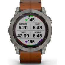 Buy Garmin,Garmin Fenix® 7X Sapphire Solar Edition Titanium with Chestnut Graphite Band Smartwatch - Gadcet UK | UK | London | Scotland | Wales| Ireland | Near Me | Cheap | Pay In 3 | Watches