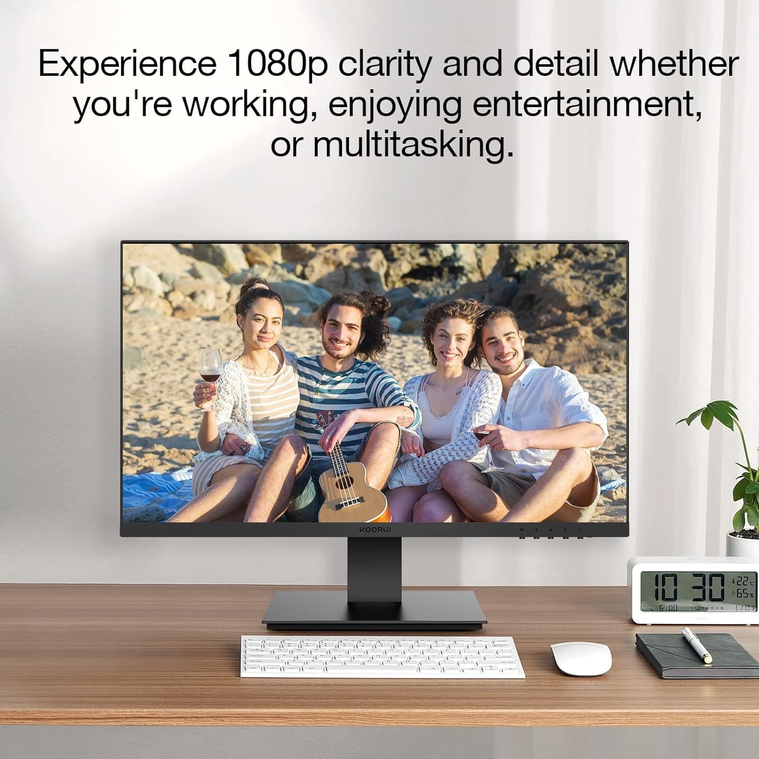 Buy KOORUI,KOORUI 27" FHD Frameless Monitor - 1080P, 75Hz, HDMI+VGA, 99% sRGB, 5ms, Eye Care, Virtually Borderless Display - Gadcet UK | UK | London | Scotland | Wales| Ireland | Near Me | Cheap | Pay In 3 | Computer Monitors