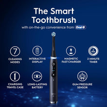 Oral-B iO9 Electric Toothbrush – 7 Modes, App Connected, 1 Brush Head, Travel Case, 2-Pin UK Plug, Black