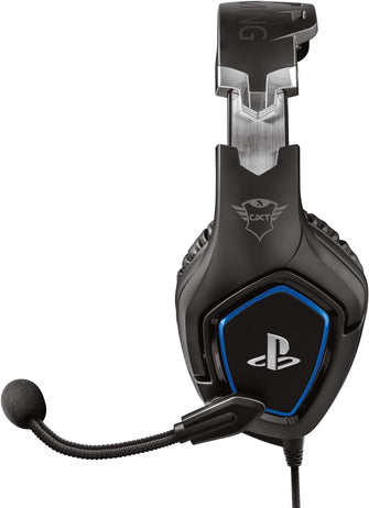 Buy Trust,Trust Gaming GXT 488 Forze [Officially Licensed for PlayStation] Gaming Headset for PS4 with Flexible Microphone and Inline Remote Control, Over Ear Gaming Headphones - Black - Gadcet UK | UK | London | Scotland | Wales| Near Me | Cheap | Pay In 3 | Headphones & Headsets