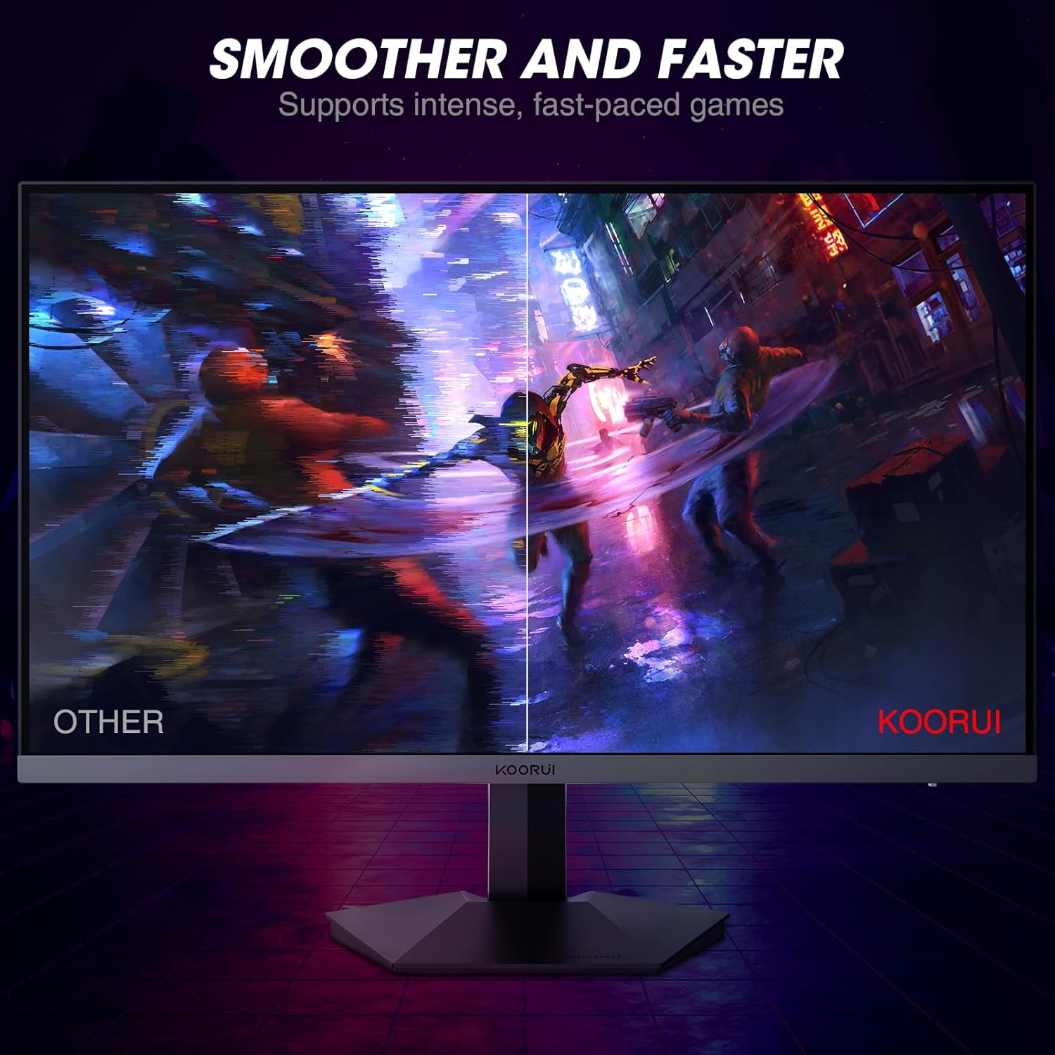 Buy KOORUI,KOORUI 24" Gaming Monitor - FHD 1080P, 165Hz, 1ms VA Panel, AdaptiveSync Technology - Gadcet UK | UK | London | Scotland | Wales| Near Me | Cheap | Pay In 3 | Computer Monitors