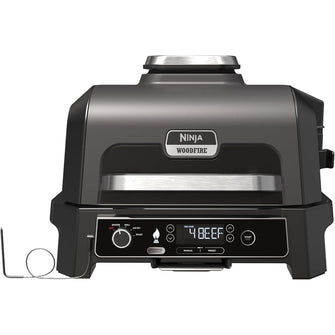 Buy Ninja,Ninja Woodfire Pro XL Electric BBQ Grill & Smoker OG850UK – 4-in-1 Outdoor Grill, Air Fryer, Digital Probe, Woodfire Pellets, Portable, Grey/Black - Gadcet UK | UK | London | Scotland | Wales| Near Me | Cheap | Pay In 3 | Air Fryer & Grill