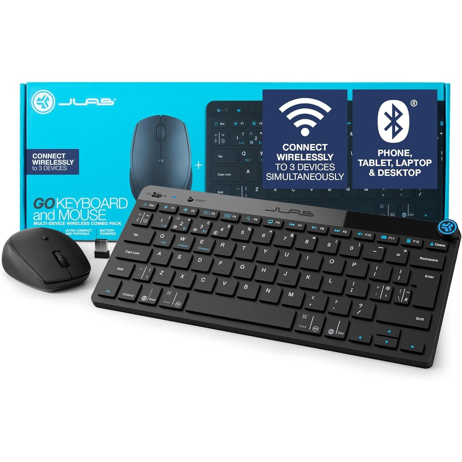Buy JLab,JLab Go Bundle – Bluetooth & Wireless Keyboard and Mouse Set | Multi-Device Compatible for iPad, Laptop, PC, Mac, Windows, Tablet - Gadcet UK | UK | London | Scotland | Wales| Near Me | Cheap | Pay In 3 | Computer Accessory Sets
