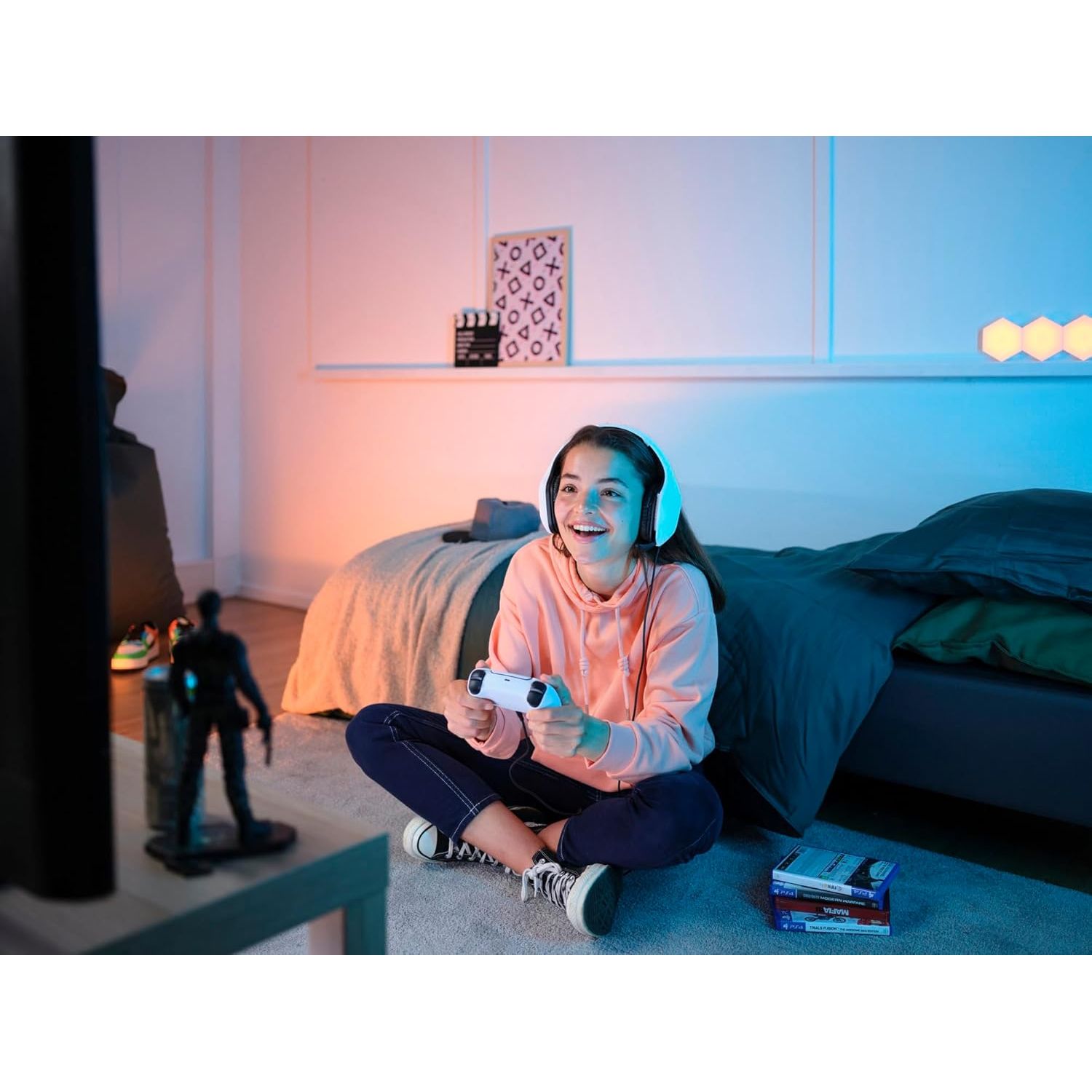 Buy Trust,Trust Gaming GXT 415PS Zirox Lightweight Wired Gaming Headset for PS5 – 50mm Drivers, Foldaway Mic, 3.5mm Jack, White - Gadcet UK | UK | London | Scotland | Wales| Near Me | Cheap | Pay In 3 | Headphones & Headsets