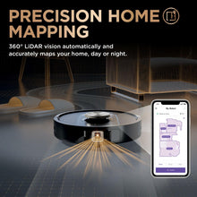 Shark PowerDetect NeverTouch Pro Robot Vacuum & Mop – 60-Day Self-Empty Base, 3D LiDAR and App Control – Black