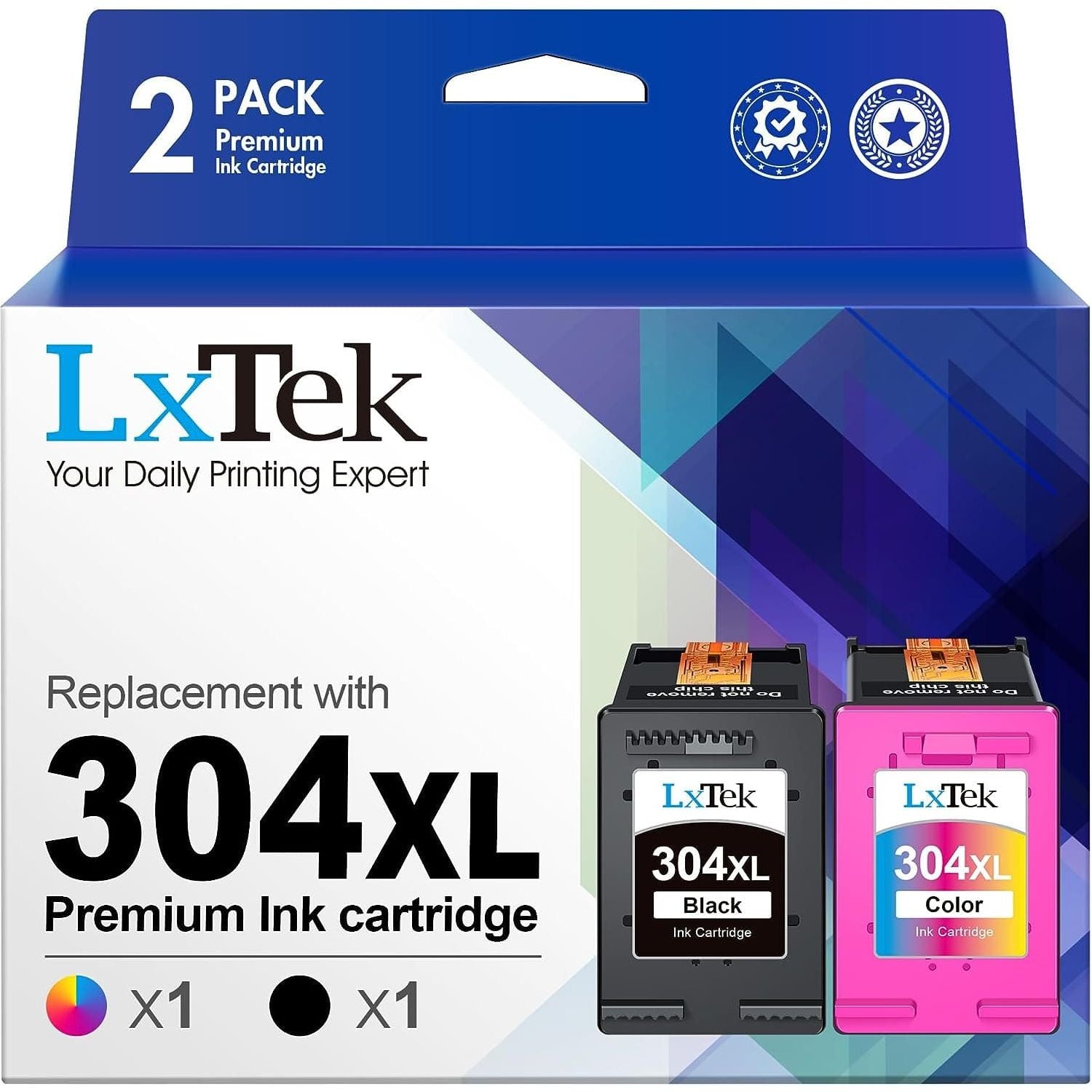 Buy LxTek,LxTek 304XL - HP 304 304XL - Ink Cartridges for HP - 1 Black|1 Tri Colour - Gadcet UK | UK | London | Scotland | Wales| Ireland | Near Me | Cheap | Pay In 3 | Toner & Inkjet Cartridges