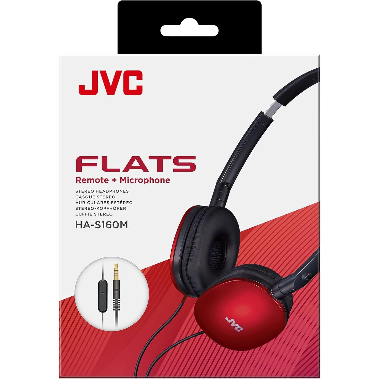 Buy JVC,JVC HA-S160M-R Flats Foldable Compact Headphones - Glossy Red, On/Off Microphone Switch, Ideal for Teleworking & Online Seminars - Gadcet UK | UK | London | Scotland | Wales| Near Me | Cheap | Pay In 3 | Headphones / Headset