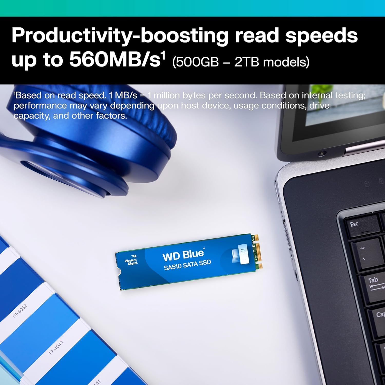 Buy Gadcet Chadwell Heath,Western Digital WD Blue SA510 500GB M.2 SATA SSD – Internal Solid State Drive for Laptop & Desktop PC Upgrades - Gadcet UK | UK | London | Scotland | Wales| Near Me | Cheap | Pay In 3 | Internal Solid State Drives