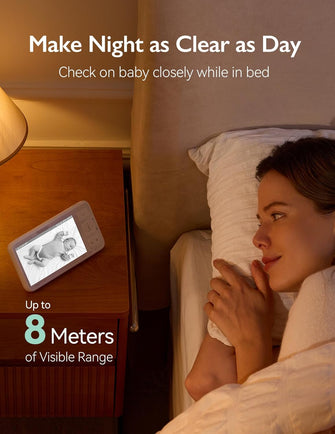 Momcozy BM03 Video Baby Monitor – 5.5" LCD Screen, White