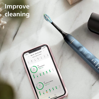 Philips Sonicare DiamondClean 9000 Electric Toothbrush – Special Edition, Dark Blue, HX9911/88