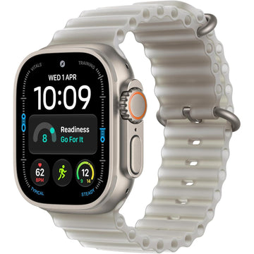 Apple Watch Ultra 4 GPS + Cellular 49mm Natural Titanium with Translucent Grey Ocean Band