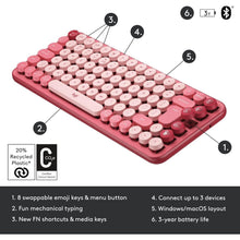Buy Logitech,Logitech POP Keys Mechanical Wireless Keyboard with Customisable Emoji Keys, Durable Compact Design, Bluetooth or USB Connectivity, Multi-Device, OS Compatible - Heartbreaker - Gadcet UK | UK | London | Scotland | Wales| Near Me | Cheap | Pay In 3 | Keyboard & Mouse