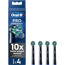 Buy Oral-B,Oral-B Pro Cross Action Electric Toothbrush Heads – X-Shape & Angled Bristles for Deep Plaque Removal, Pack of 4 (Black) - Gadcet UK | UK | London | Scotland | Wales| Near Me | Cheap | Pay In 3 | Toothbrush Replacement Heads
