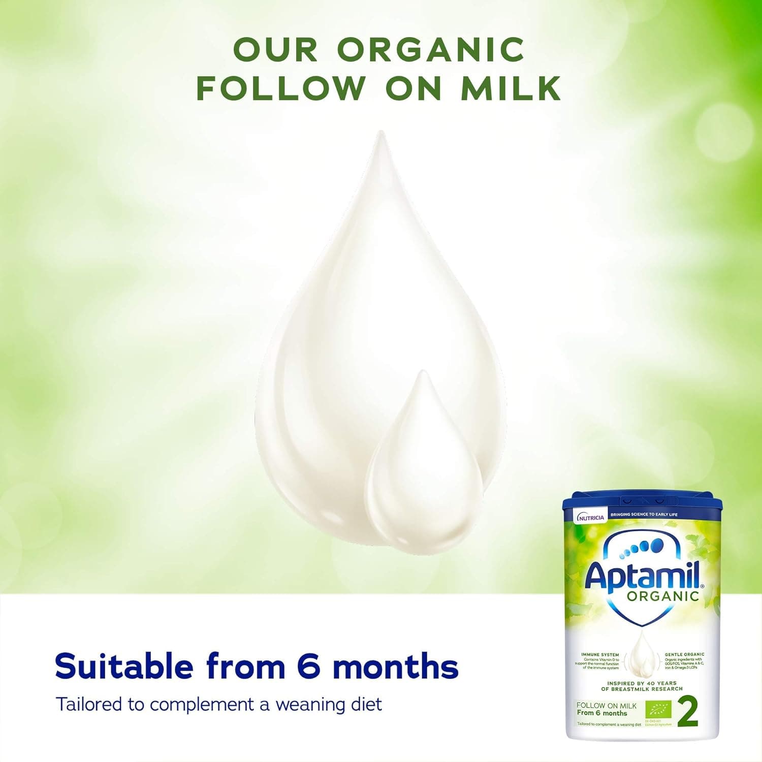 Buy APTAMIL,Aptamil Organic 2 Follow On Baby Milk Powder Formula, 6-12 Months, 800g (Pack of 6) - Gadcet UK | UK | London | Scotland | Wales| Ireland | Near Me | Cheap | Pay In 3 | Health Care