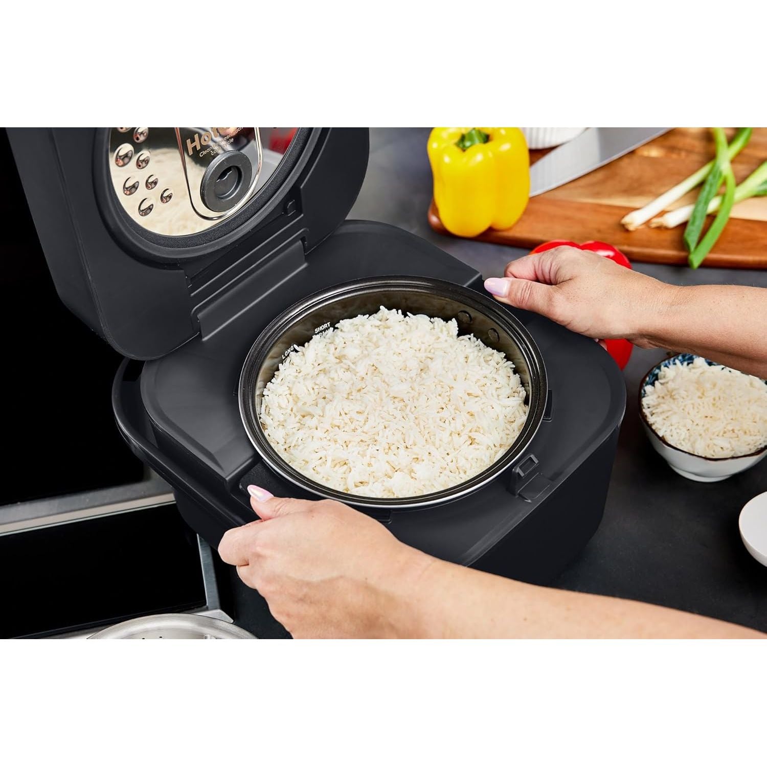 Buy YUM,Yum Asia Hotaru 3-Cup Induction Rice Cooker – Slate Grey | Ceramic Bowl, Multi-Cooker, LED Display, UK Plug - Gadcet UK | UK | London | Scotland | Wales| Near Me | Cheap | Pay In 3 | Pressure Cookers