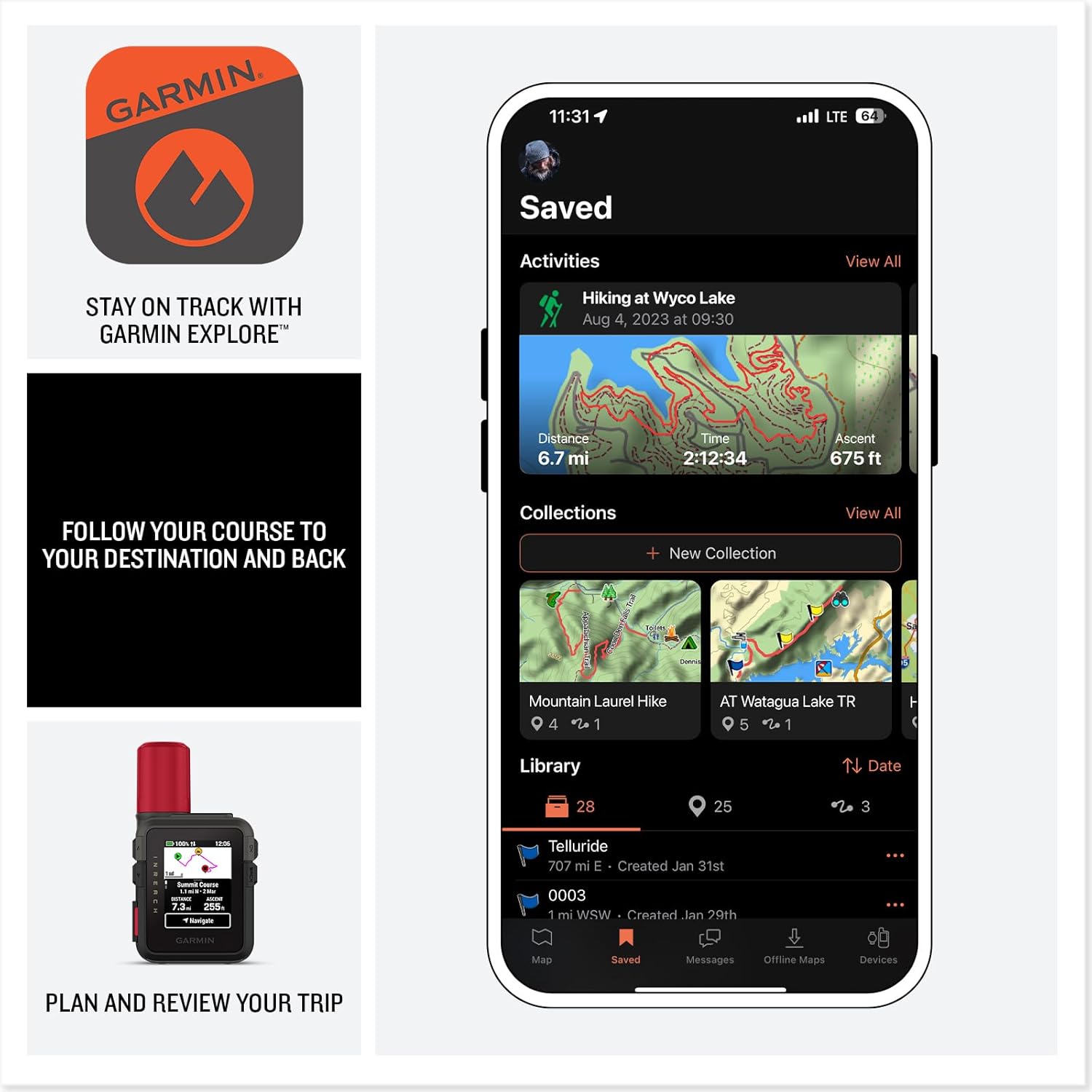Garmin inReach Mini 3 Plus SOS Satellite Communicator