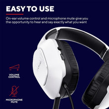 Buy Trust,Trust Gaming GXT 415PS Zirox Lightweight Wired Gaming Headset for PS5 – 50mm Drivers, Foldaway Mic, 3.5mm Jack, White - Gadcet UK | UK | London | Scotland | Wales| Near Me | Cheap | Pay In 3 | Headphones & Headsets