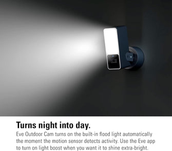 Buy Eve,Eve Outdoor Cam - 1080p Wi-Fi Floodlight Camera with Night Vision, HomeKit Secure Video, Motion Sensor, Two-Way Communication, Flexible Installation - Gadcet UK | UK | London | Scotland | Wales| Near Me | Cheap | Pay In 3 | Surveillance Cameras