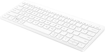 Buy HP,HP 350 Compact Bluetooth Keyboard, White, Connect up to 3 Devices via Bluetooth 5.2, Multi-OS, with SMART Shortcuts, Dictation and Emoji Keys, Recycled Materials - Gadcet UK | UK | London | Scotland | Wales| Near Me | Cheap | Pay In 3 | Keyboard