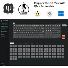 Keychron Q6 Max QMK Wireless Mechanical Keyboard - Black
