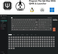 Keychron Q6 Max QMK Wireless Mechanical Keyboard - Black