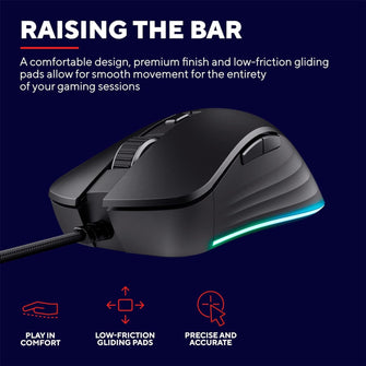 Buy Trust Gaming,Trust Gaming GXT 924 Ybar+ High Performance Gaming Mouse, 25,600 DPI, 60% Recycled Plastics, 25K Optical Sensor, 6 Programmable Buttons, Comfortable Wired RGB Mouse, Computer, PC, Laptop – Black - Gadcet UK | UK | London | Scotland | Wales| Near Me | Cheap | Pay In 3 | Mice & Trackballs
