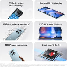 Redmi Note 15 Pro+ 5G Smartphone – 8GB RAM, 256GB Storage, Unlocked, Black