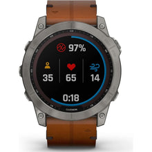 Buy Garmin,Garmin Fenix® 7X Sapphire Solar Edition Titanium with Chestnut Graphite Band Smartwatch - Gadcet UK | UK | London | Scotland | Wales| Ireland | Near Me | Cheap | Pay In 3 | Watches