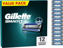 Buy Gillette,Gillette Mach3 Razor Blades Men, Pack of 12 Razor Blade Refills, Stronger Than Steel Blades, Enhanced Lubrastrip, XXL, Packaging May Vary - Gadcet UK | UK | London | Scotland | Wales| Near Me | Cheap | Pay In 3 | Shaving & Grooming