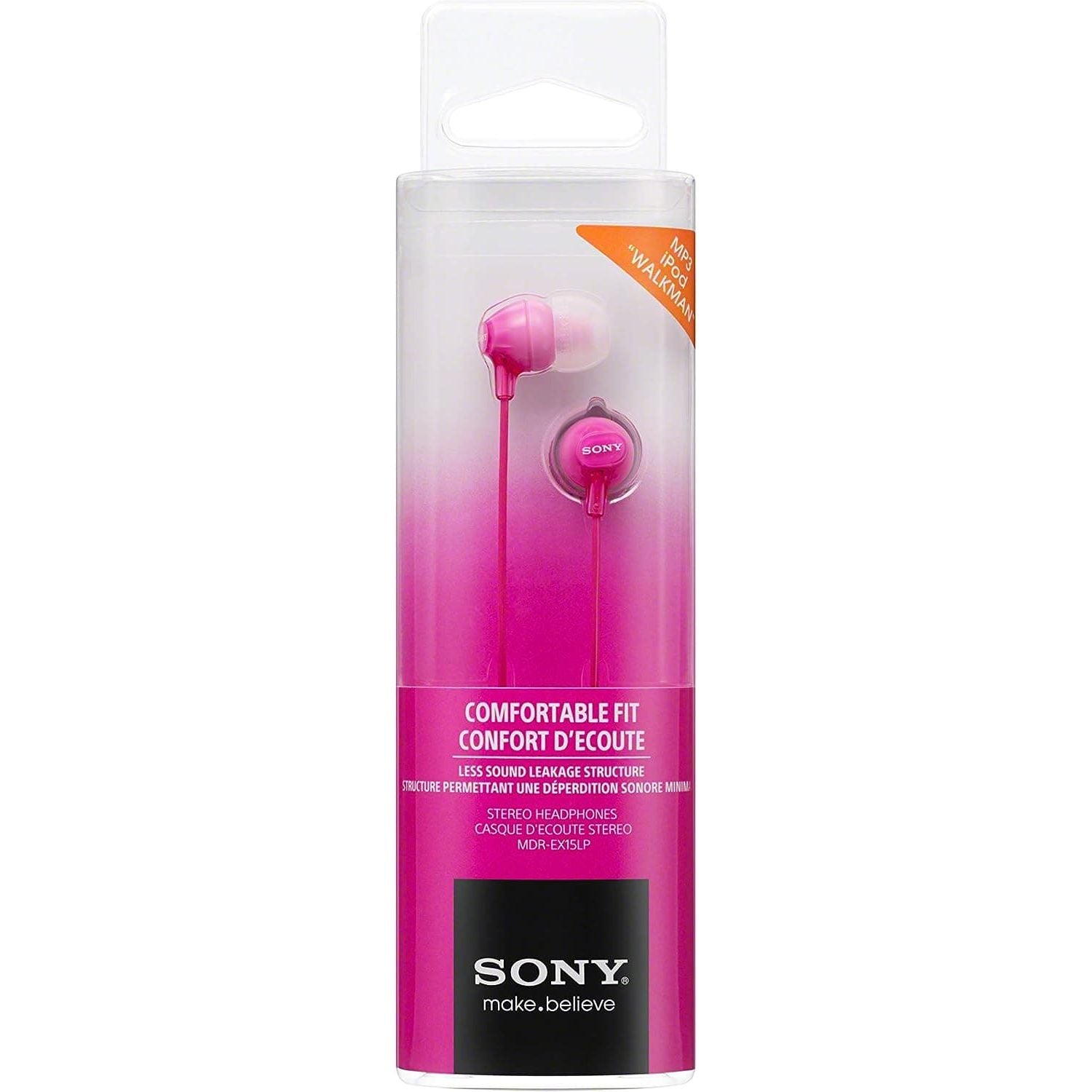 Buy Sony,Sony MDR-EX15LP In-Ear Headphones - Pink - Gadcet UK | UK | London | Scotland | Wales| Ireland | Near Me | Cheap | Pay In 3 | Headphones & Headsets