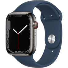 Buy Apple,Apple Watch Series 7 (Cellular) – 45mm Graphite Stainless Steel Case with Abyss Blue Sport Band - Gadcet UK | UK | London | Scotland | Wales| Near Me | Cheap | Pay In 3 | Smart Watches