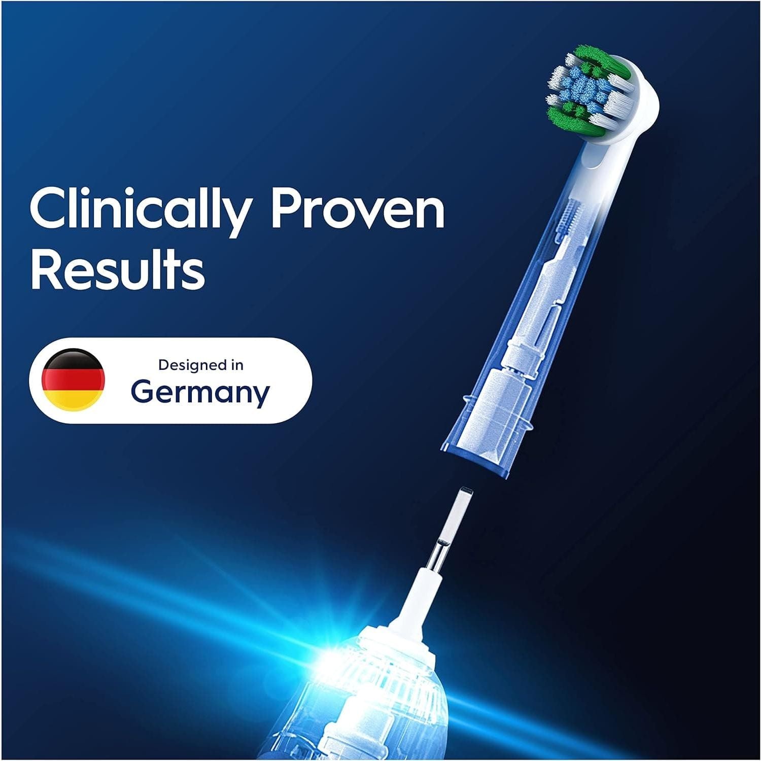 Buy Oral-B,Oral-B Pro Precision Clean Electric Toothbrush Head, X-Shape And Angled Bristles for Deeper Plaque Removal, Pack of 16 Toothbrush Heads, White - Gadcet UK | UK | London | Scotland | Wales| Near Me | Cheap | Pay In 3 | Health & Beauty