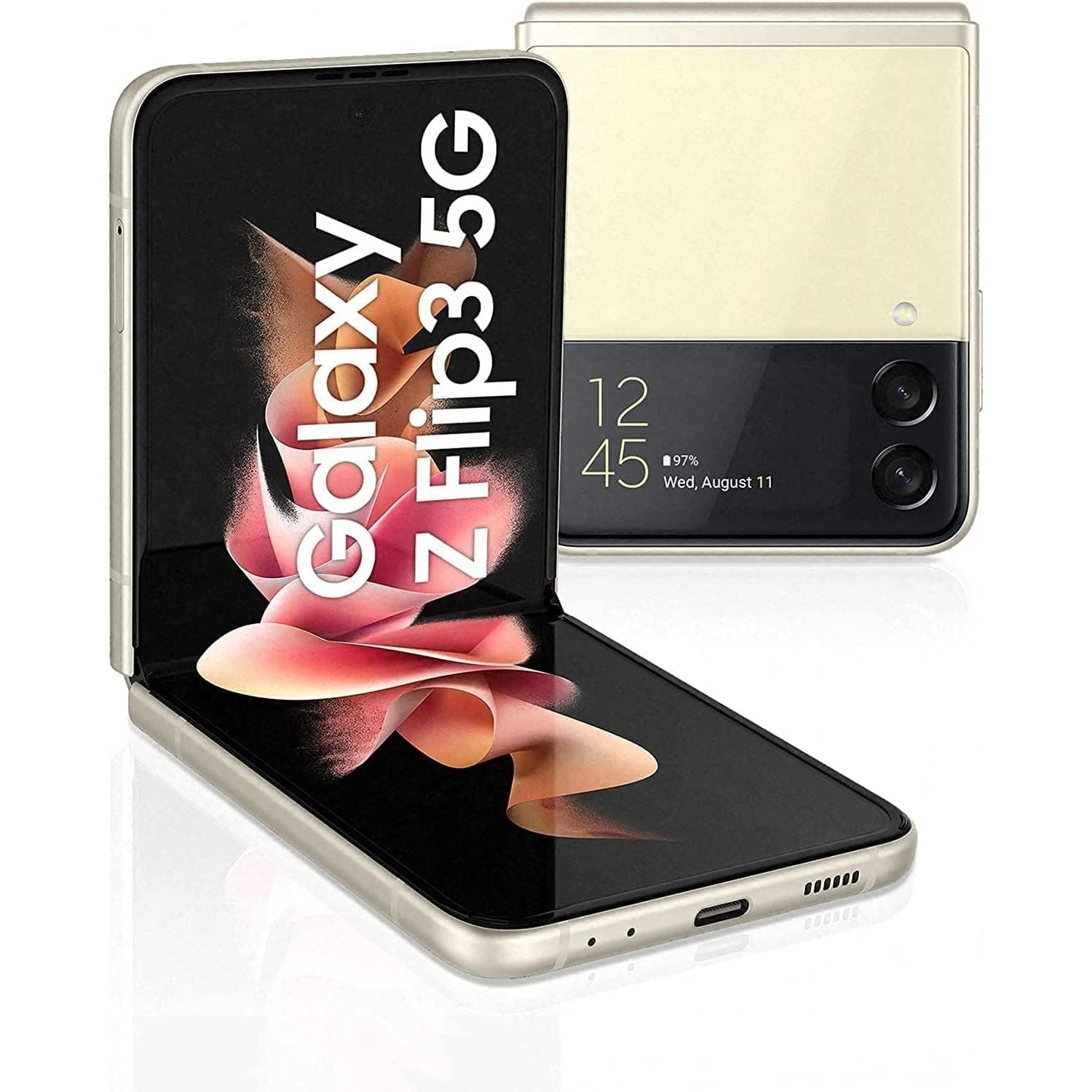 Buy Samsung,Samsung Galaxy Z Flip3 5G - 128GB Storage - 8GB RAM - Dual Sim - Cream - Unlocked - Gadcet UK | UK | London | Scotland | Wales| Near Me | Cheap | Pay In 3 | Unlocked Mobile Phone