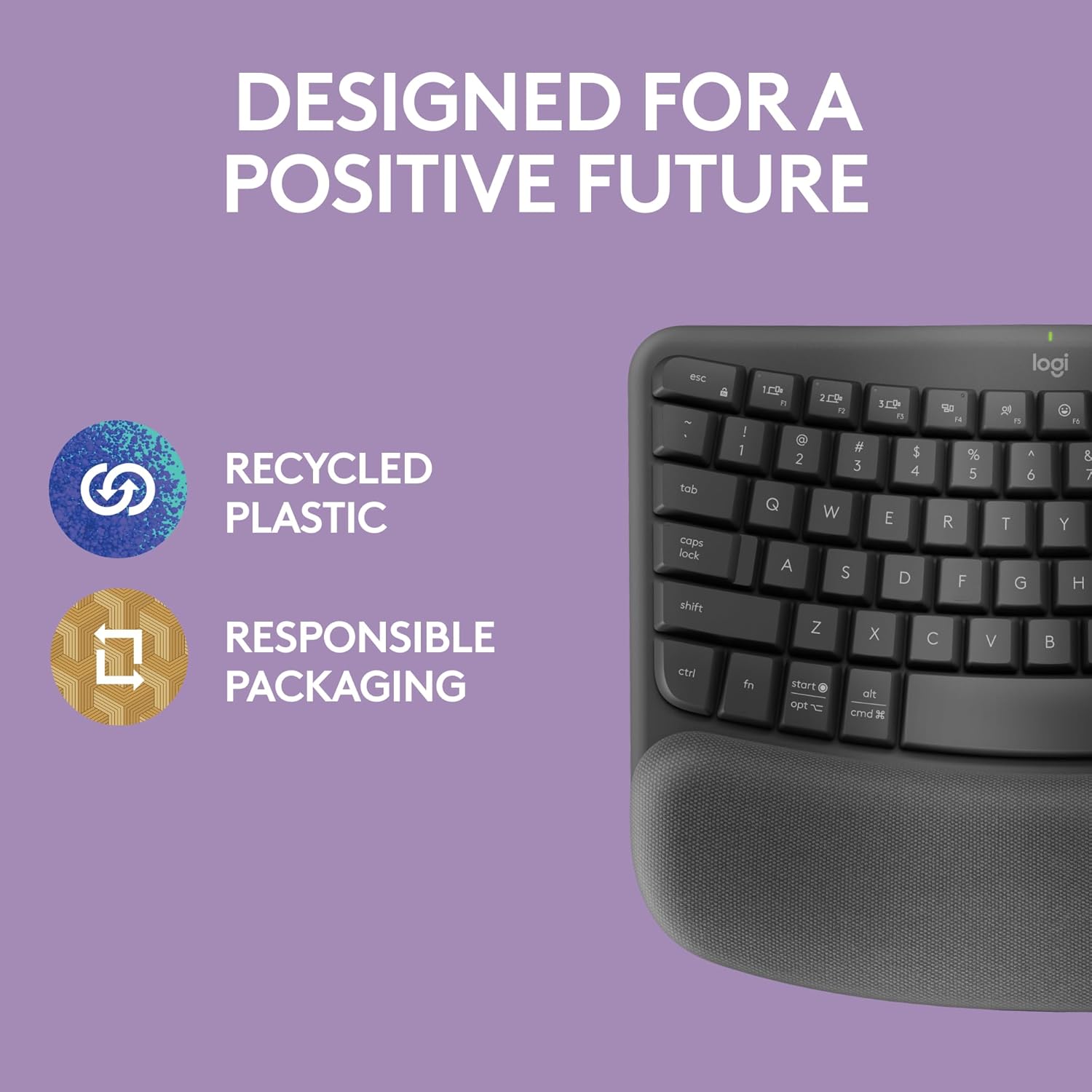 Buy Logitech,Logitech Wave Keys Wireless Ergonomic Keyboard – Graphite (UK English QWERTY) - Gadcet UK | UK | London | Scotland | Wales| Near Me | Cheap | Pay In 3 | Keyboards