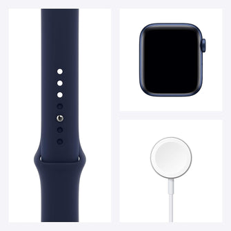 Apple Watch Series 6 (GPS, 40mm) – Blue Aluminium Case with Deep Navy Sport Band – Regular Size