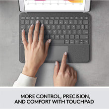 Buy Logitech,Logitech Combo Touch for iPad 7th, 8th & 9th Gen – Graphite – Trackpad Keyboard Case with Smart Connector & Laptop-Like English Keyboard - Gadcet UK | UK | London | Scotland | Wales| Near Me | Cheap | Pay In 3 | Handheld Device Accessories