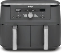 Ninja MAX Dual Zone DZ400UK 9.5L Digital Air Fryer – 2 Drawers, 6-in-1, Air Fry, Max Crisp, Roast, Bake, Reheat, Dehydrate, Gun Metal Grey